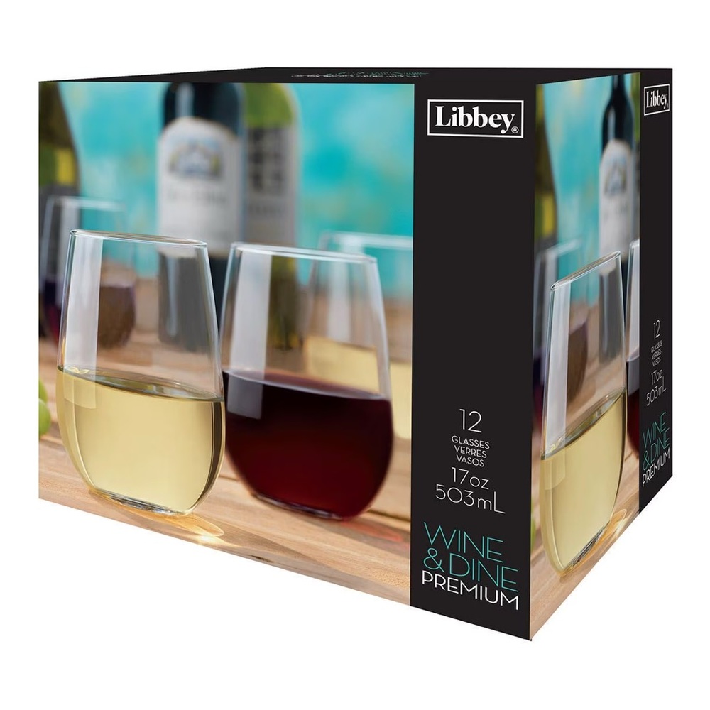 New Libbey 12 wine and dine glasses